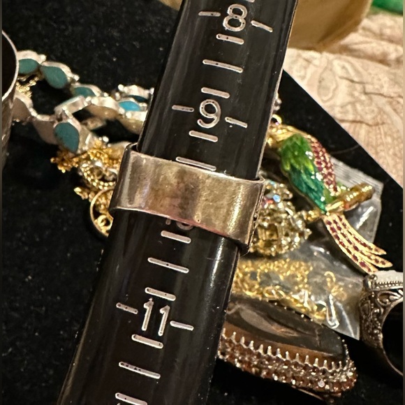 Carolyn Pollack Southwestern Sterling Silver & Turquoise Ring Sz 10 - Picture 5 of 8